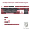 A set of 126 keys with Cherry profile keycaps for mechanical keyboards, packaged by bag.
