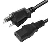 Black universal power cord adapter with a connector and cable assembly.