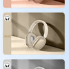 Three pairs of wireless over-ear headphones in orange, gold, and silver colors displayed on a light background.
