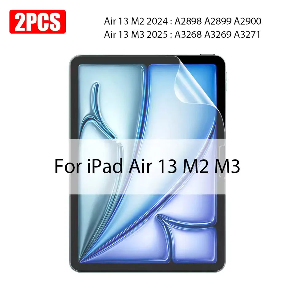 واقي شاشة ورقيان لجهاز iPad Air موديلات M2 و M3