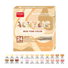 Box of GuangNa Brush Acrylic Markers featuring 24 skin tone colors for art and crafting