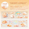 A set of cute cloud and rainbow pattern masking tape for crafting and journaling