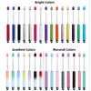 A collection of colorful ballpoint pens displayed in various bright, gradient, and Morandi color palettes.