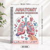 Anatomy labeling workbook with illustrations of the human respiratory system and lungs