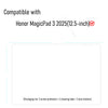 Packaging list for a set of screen protectors, cleaning tools, and dust stickers for the Honor MagicPad 3
