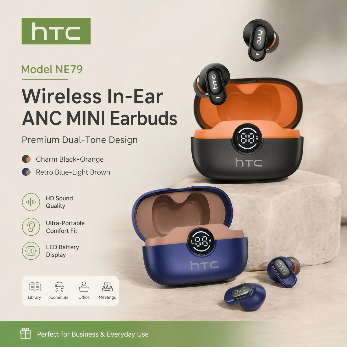 True Wireless Earbuds with Noise Reduction