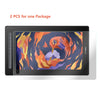 Matte film screen protector for artist drawing monitors showing a colorful abstract design