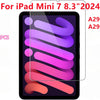 Two tempered glass screen protectors for an iPad Mini 7 8.3 inch model.