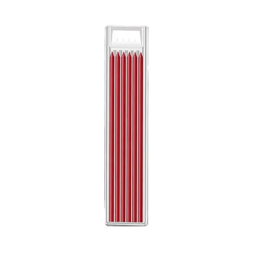 A precision mechanical pencil with a built-in sharpener, featuring multiple red pencils.