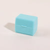 A light blue privacy protection roller stamp is shown on a white background.