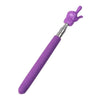 Purple telescopic stainless steel teaching pointer with a purple handle