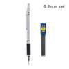 A set of 0.9mm HB mechanical pencil leads in a clear plastic container.