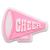 Pink plastic megaphone shaped like the word CHEER
