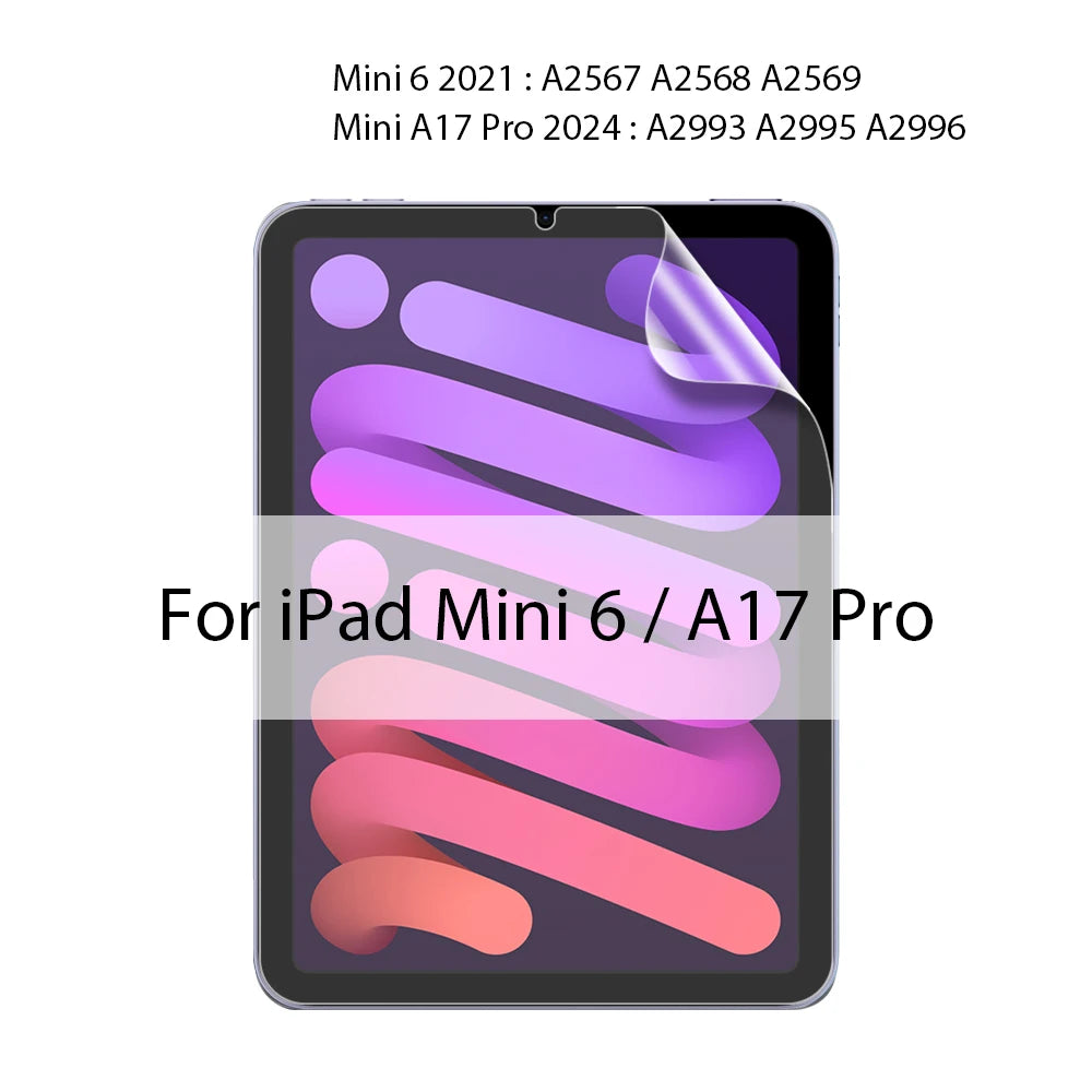 واقي شاشة رقيق يشبه الورق لجهاز iPad Mini 6 و A17 Pro