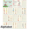 A collection of colorful reusable magic practice handwriting workbooks for kids featuring alphabet and various writing exerci