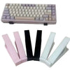 Set rosa und weißer ergonomischer Ständer zur Höhenanpassung der Computertastatur