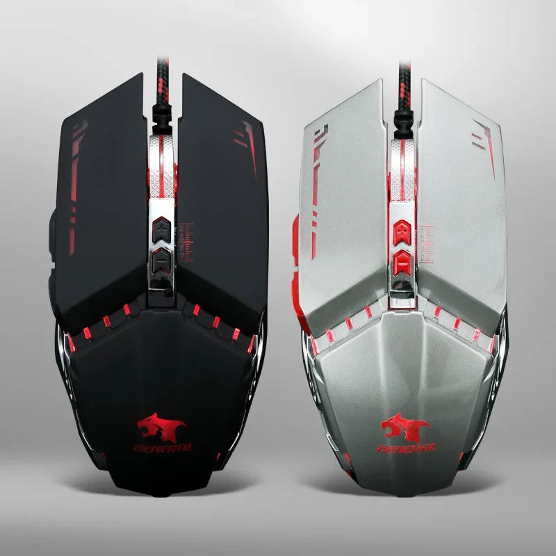 A pair of black and silver silent wireless computer mice shown from the top view.