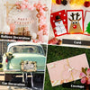Collection de décorations en ballons, cartes et enveloppes pour un thème d'anniversaire.