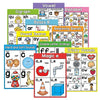 A set of phonics teaching aids including digraphs, vowel teams, double letter endings, and tricky vowels for early childhood 