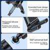 Black universal ball mount with extended hook design and thickened silicone cushion for air vent use