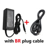 Black AC adapter with a BR plug cable for a laptop power supply
