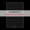 Matte PET screen protector film for an iPad Pro 9.7 inch model A1673/A1674/A1675