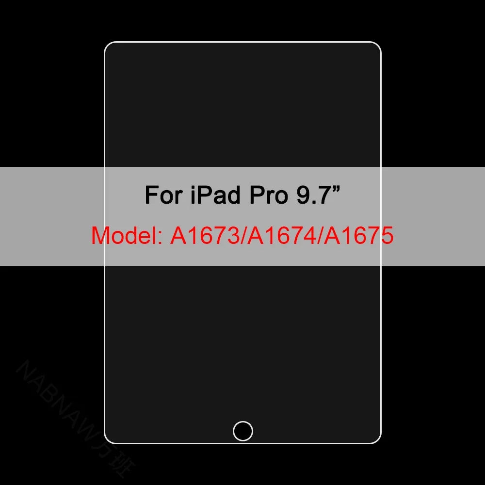 Matte PET screen protector film for an iPad Pro 9.7 inch model A1673/A1674/A1675
