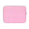 Funda delgada de algodón rosa para portátil, cuadernos y tabletas.