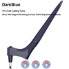 A dark blue 360-degree rotating carbon steel replacement blade for craft cutting tools.