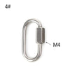Silver retractable ID badge holder with a crocodile clip, labeled M4.