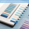 Colorful book tabs used to find and locate information quickly on a page.