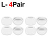 Quatre paires de embouts en silicone blancs pour AirPods Pro