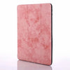 A pink retro marbling skin for an iPad Pro shown in a vertical view.