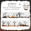 Packaging and usage examples of JD-PDWH-03 PET/1 involve vintage gothic Halloween masking tape for crafting