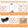 Instructions for using jumbo acrylic paper clips for sublimation printing and crafting