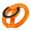 Orange MagSafe double-sided phone ring holder with black accents