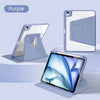 A purple 360° rotating protective case for an iPad is shown alongside a smartphone.