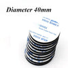 Rolls of heavy duty double-sided foam mounting tape with a 40mm diameter.