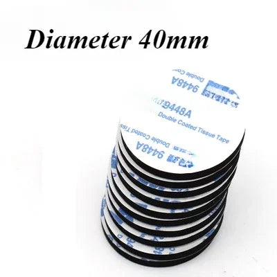 Rolls of heavy duty double-sided foam mounting tape with a 40mm diameter.