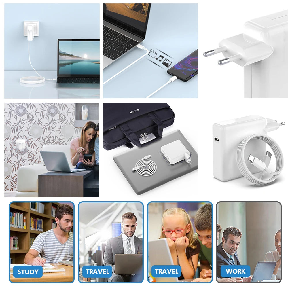 مجموعة من محولات الطاقة وأكسسوارات الشحن لأجهزة آبل عبر USB-C PD