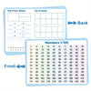 A set of ten frames and a part-part-whole worksheet showing numbers 1 through 120 for math practice.