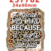 A square acrylic hairbow with a distressed leopard print design featuring the text Speak My Mind Because It Hurts To Bite My 