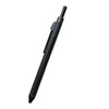 Black 4-in-1 gravity sensor ballpoint pen with a mechanical pencil visible from the side.