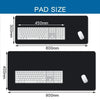 Diagram showing the size of a gaming mouse pad, with dimensions for 450mm and 800mm and 900mm pads.