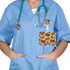 Leopard Retractable Card Holder Clip for Badges and IDs
