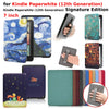 A collection of covers and cases for the Kindle Paperwhite 12th Generation including a signature edition and various colored 