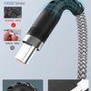 A comparison showing an upgraded hardened SR cable against an old cable, emphasizing durability and protection against breaki
