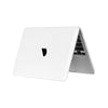 A white universal laptop cover for a MacBook Air 15, shown open displaying the keyboard area.