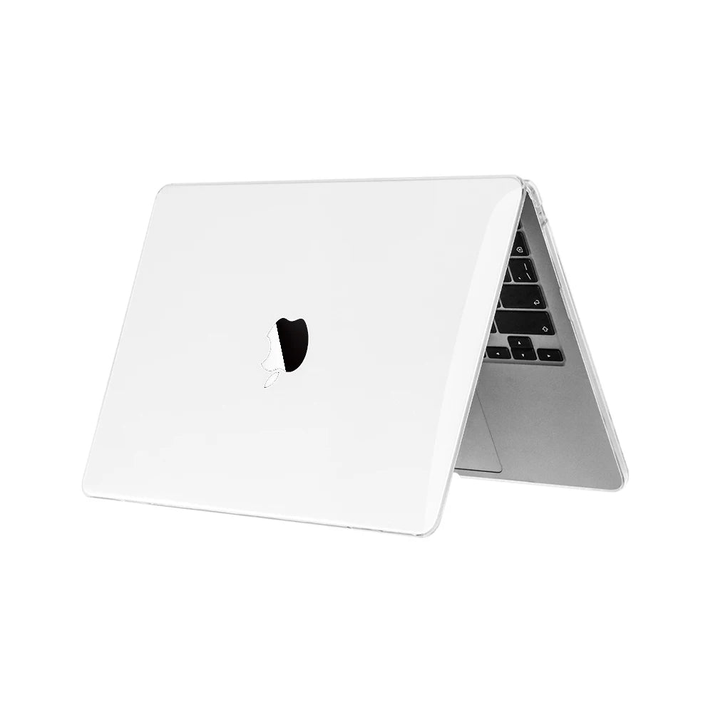 A white universal laptop cover for a MacBook Air 15, shown open displaying the keyboard area.