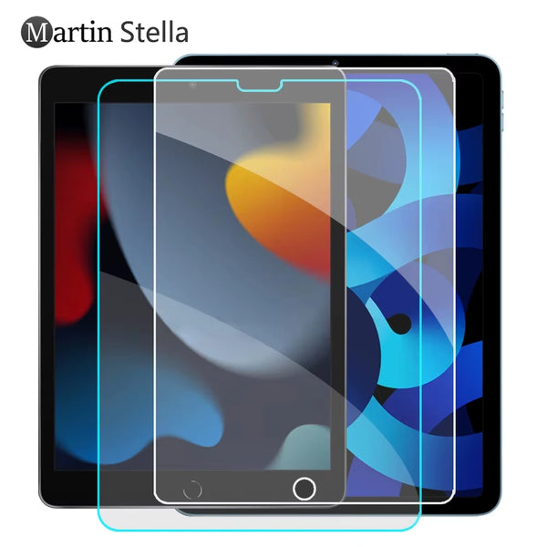 A tablet displaying a screen protector being applied to the glass surface.